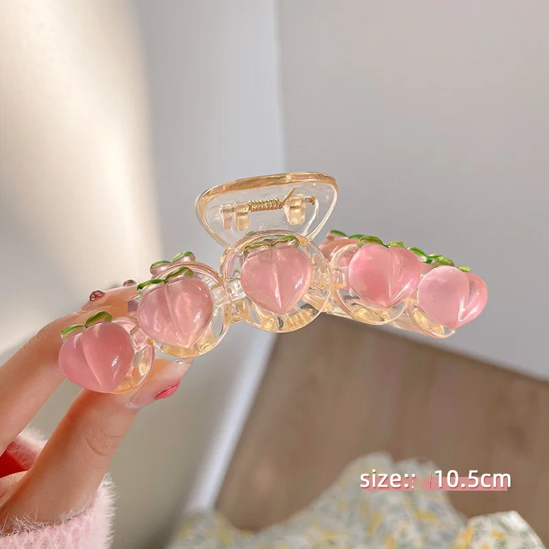 Big Pearls Acrylic Hair Claw Clips Korea Elegant Planet Sweet Hairpins Makeup Hair Styling Barrettes for Women Hair Accessories