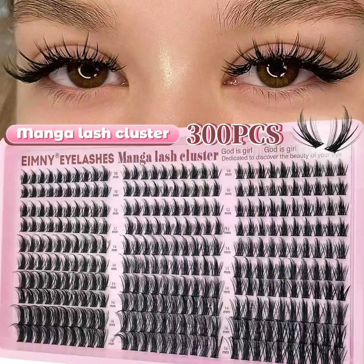200/800 Pcs Lash Book Kit 8-16mm Premium Lash Extensions 30D 40D 50D 60D Reusable False Eyelashes for Beginners
