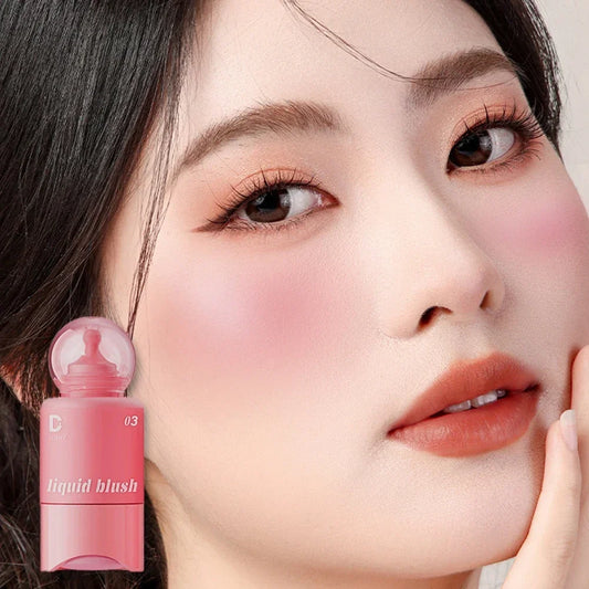 Liquid Blusher Lip And Cheek Hydrating Stick Lip Balm Cream Facial Cheek Makeup Blush Powder Rouge Gloss Natural