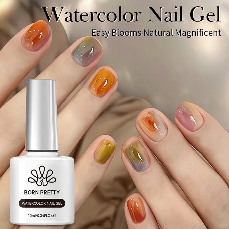 BORN PRETTY 10ml Jelly Nude Gel Nail Polish 50 Colors Semi Transparent Nail Art Nail Supplies Soak off UV LED Nails Gel Varnish