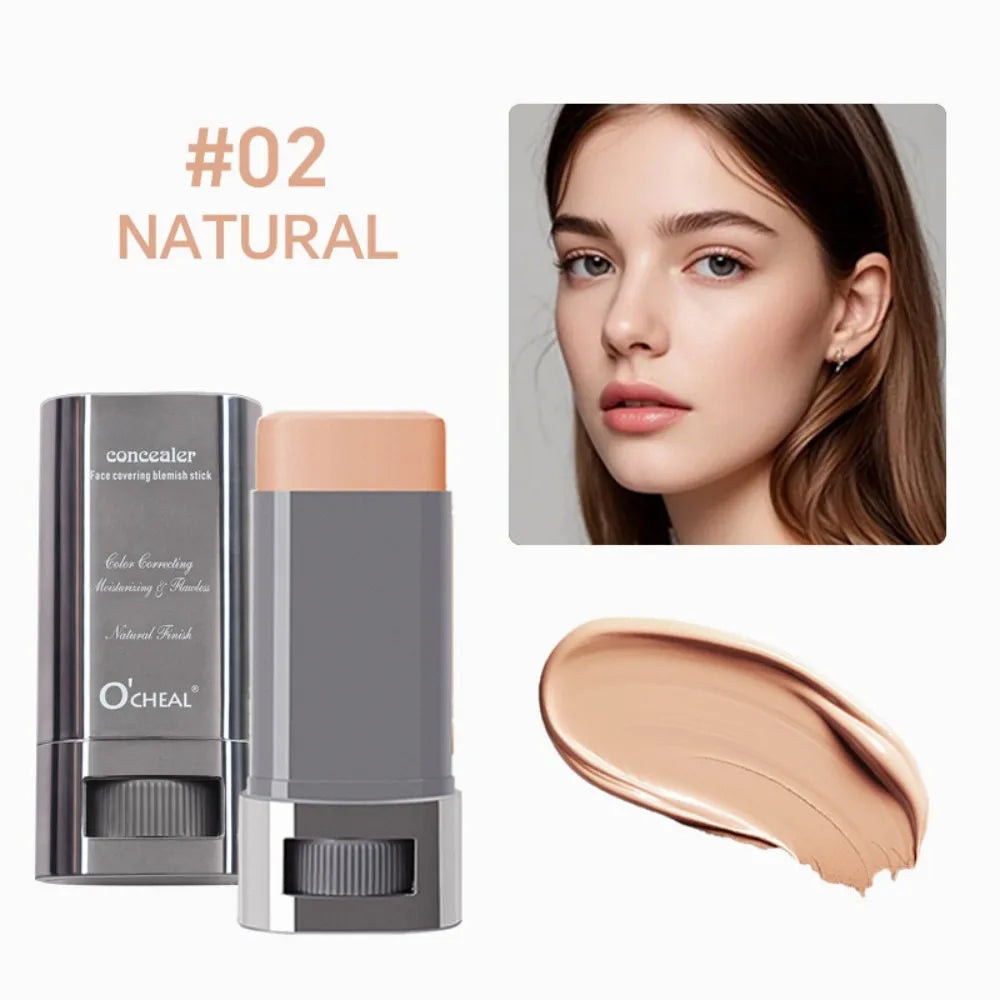Stick Foundation Balm Serum Boosted Skin Tint Foundation Stick Smooth Plumper Hight Coverage Travel Bronze Foundation Stick Make