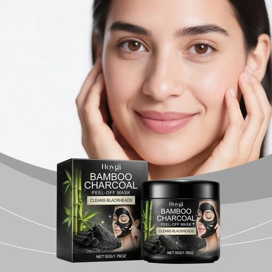 Bamboo Charcoal Peel-Off Mask - Hydrating and Moisturizing, Gentle Cleansing for Facial Skin, Daily Soft and Refreshing Care