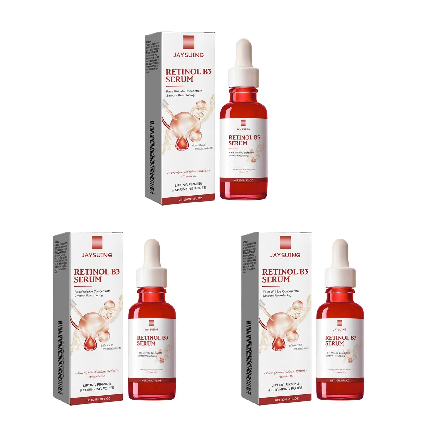 Retinol B3 Face Essence Deep Moisturizing Fade Fine Line Lifting Firming Repair Smooth Nourish Tighten Brighten Serum Skin Care