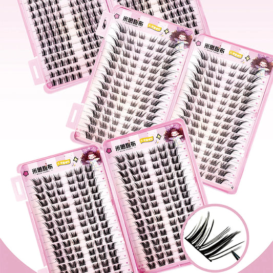 32Rows Anime Cosplay Korean Fake Eyelashes Set Black Volume Foxes False Lashes Extension Curling Girl Group Style Large Capacity