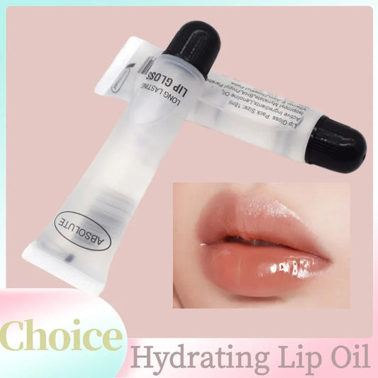 Hydrating Lip Oil Moisturizer Plumper Long Lasting Sexy Lips GlossTransparent Waterproof Volume Lip Clear Lip gloss Base