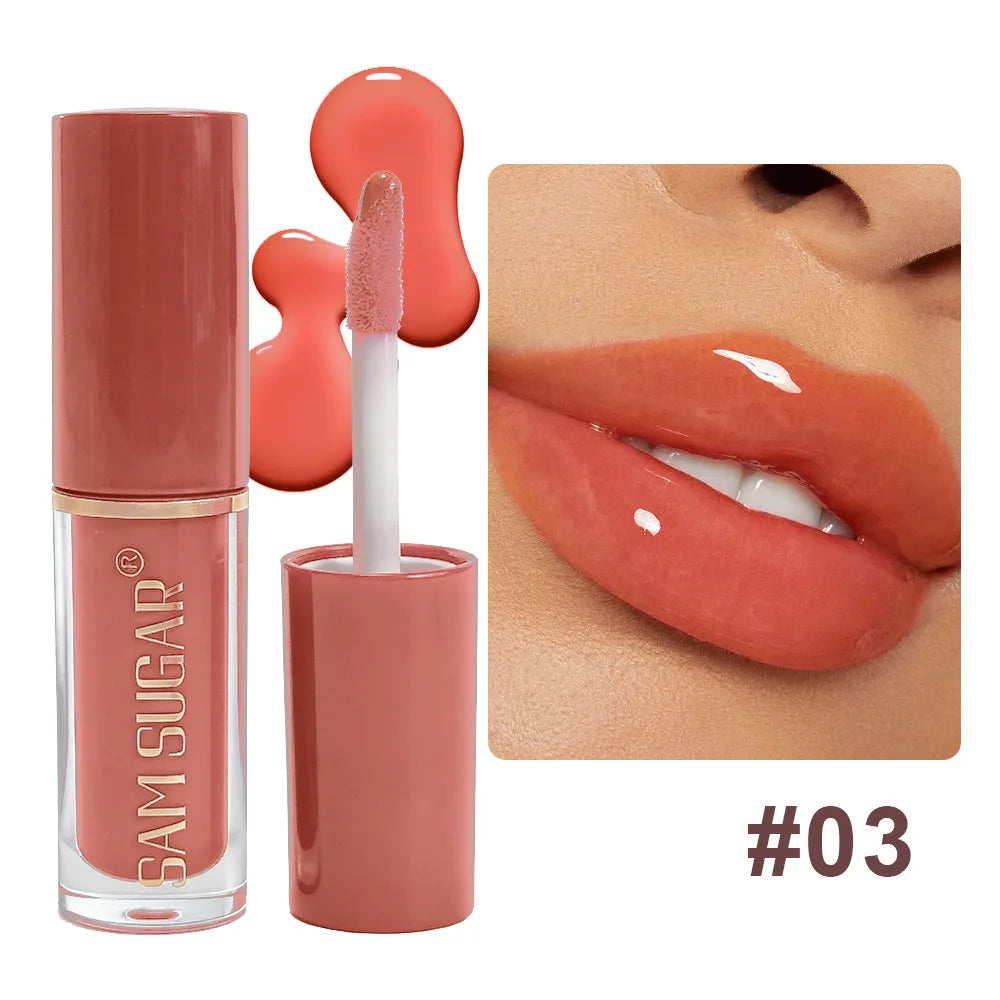 Clear Mirror Gloss Lipgloss Mini Lip Gloss Oil Long Lasting Moisturizing Liquid Lipstick Fade Lip Lines Plumping Lip Tint Makeup
