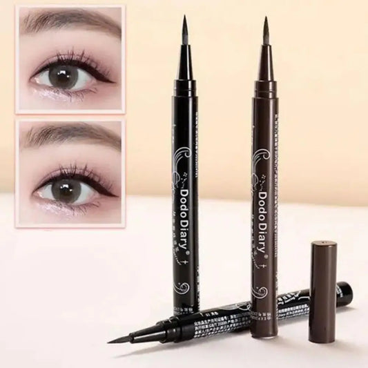 New Black Brown Color Liquid Eyeliner Pen Waterproof Long-lasting Natural Eye Liner Pencil Fast Dry Soft Texture Makeup Tools