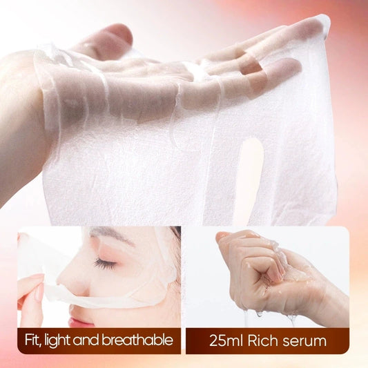 SADOER Caffeine Face Mask Anti Wrinkles Moisturizing Hydrating Anti-aging Facial Masks Face Sheet Mask Skin Care Products