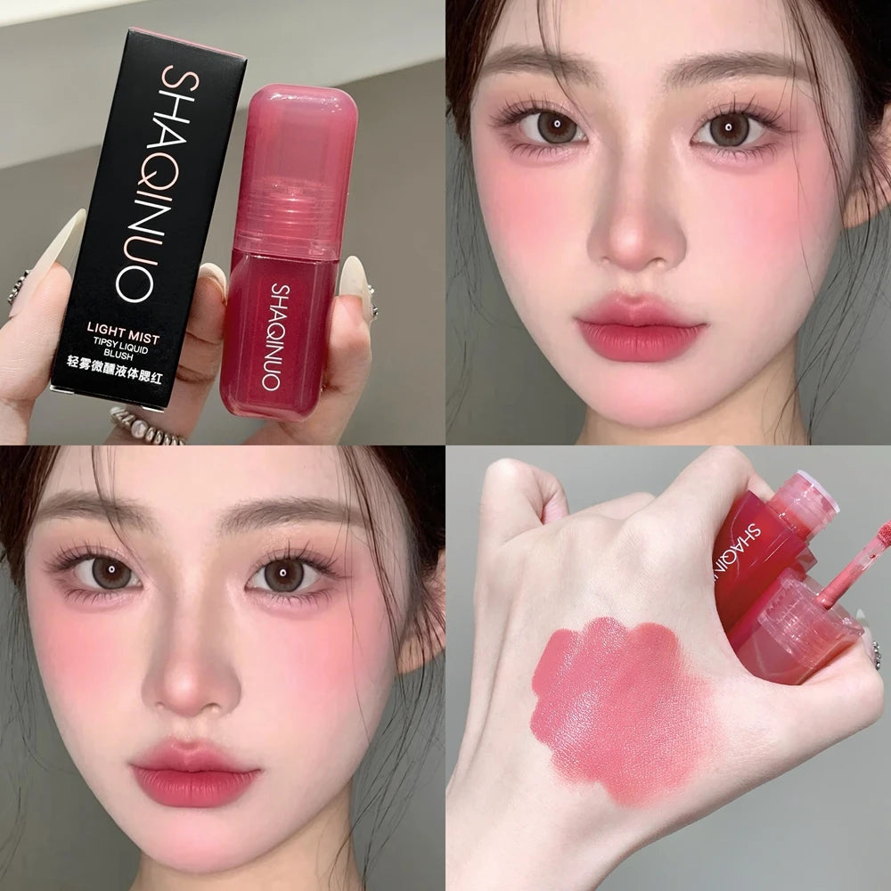 Light Blush Liquid Moisturizing Blush Lipstick Mirror Vitality Brightening Natural Rouge Multi-functional Makeup Stick