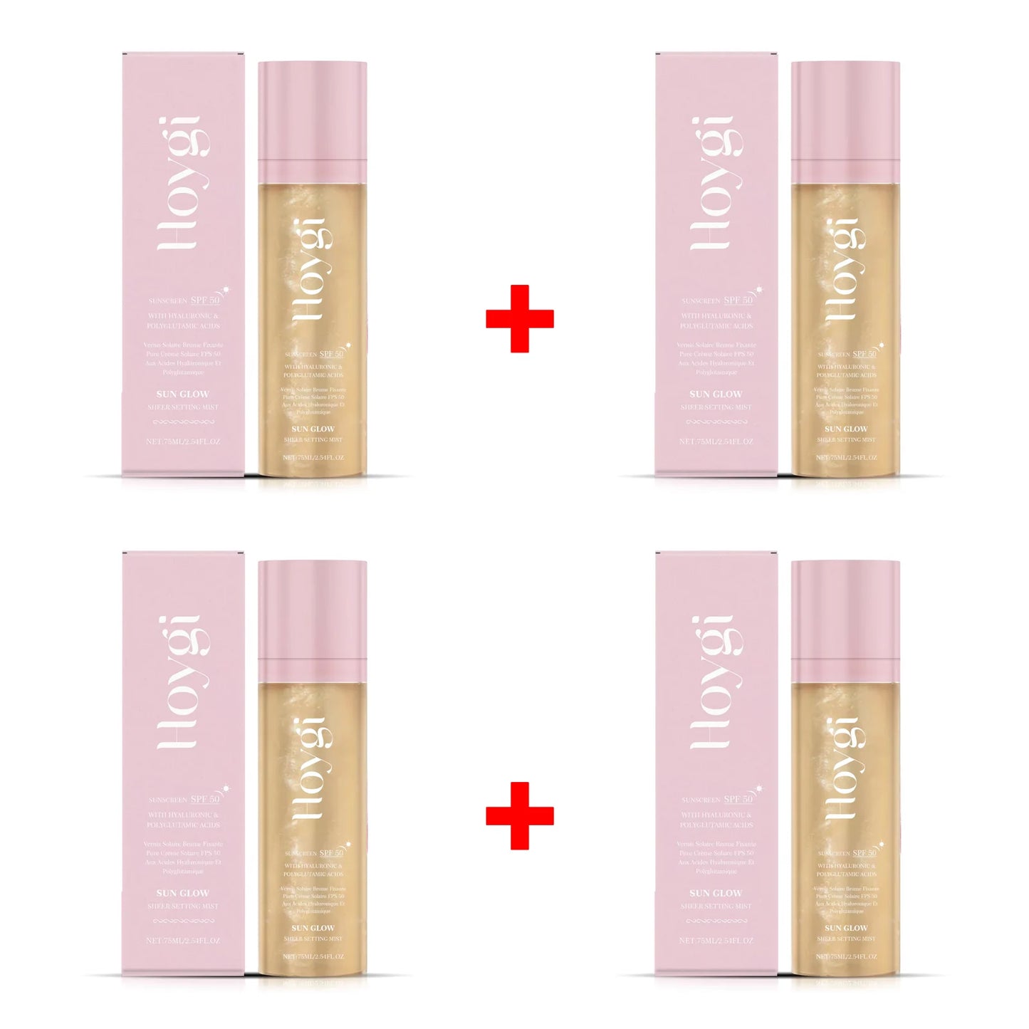 Hoygi Spf 50+ Setting Spray Oil Control Long Lasting Matte Natural Non Greasy Waterproof Fast Film Formation Fixer Makeup Spray