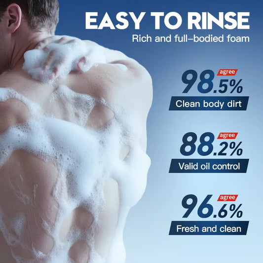 Men's Triple-Action Handmade Soap 100g Versatile Body Cleaning Soap for Everyday Use