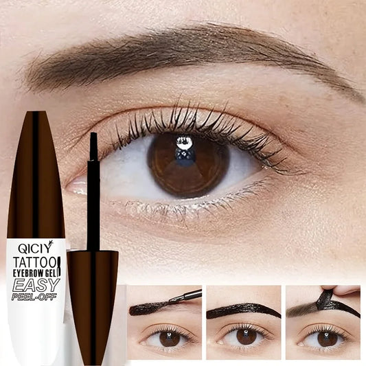 Peel-off Eyebrow Gel Tint Waterproof Grey Brown Lasting Non Smudge 3D Eyeliner Pen Natural Liquid Brow Tattoo Dying Cream Makeup