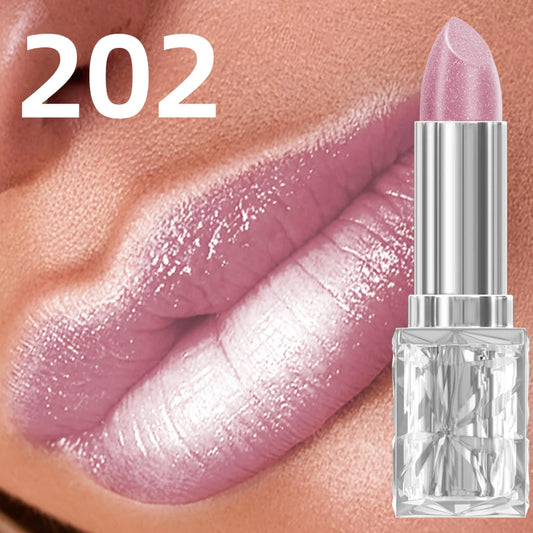 7 Colors Pearlescent Pink Metallic Glitter Velvet Lipstick Waterproof Long Lasting Korean Makeup Gift Matte Shimmer Lip Tint