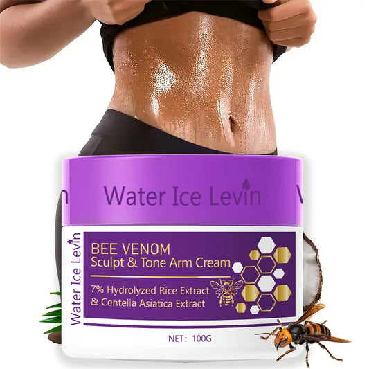 Bee Venom Body Massage Cream Contains Ginger, Aloe Vera and Coffee Extracts, Used for Firming, Improving and Improving Skin, Moisturizing Formula Suitable for All Skin Types
