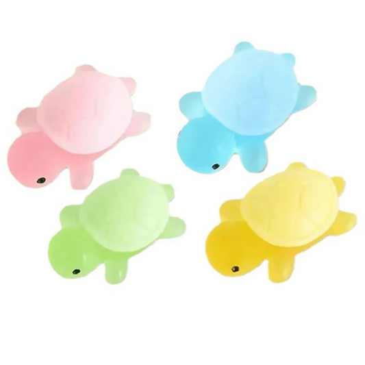 JDLQ Little Turtle Handmade Essential Oil Soap 4 Pieces of Cute Mini Turtle Moisturizing Soap Children'S Cleansing Bath Soap