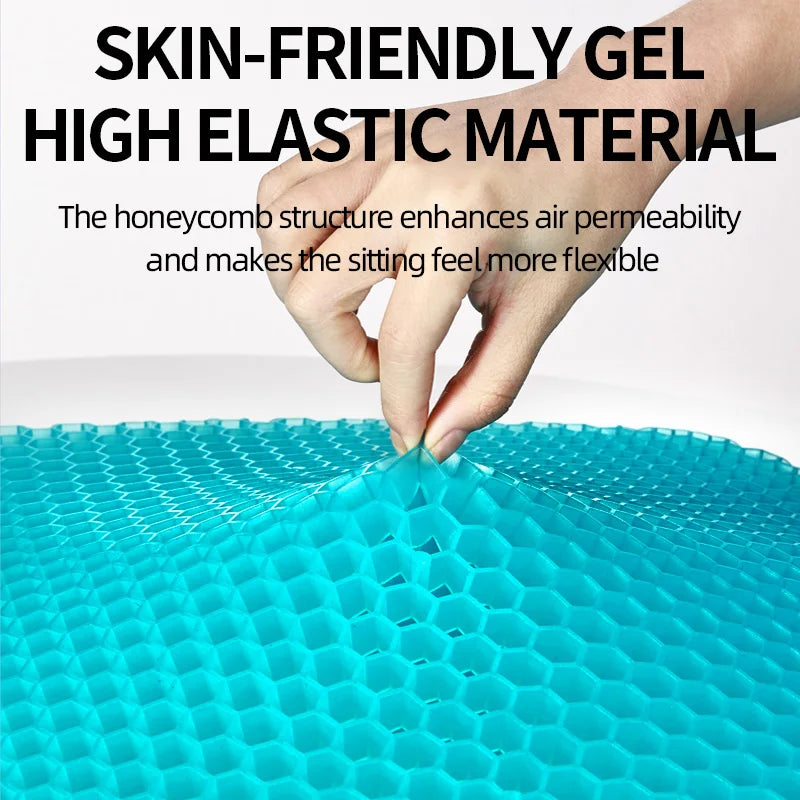 TPE Gel Cushion Honeycomb Egg Cushion Double Square Office Breathable Chair Cushion Ice Cushion Car Seat Cushion