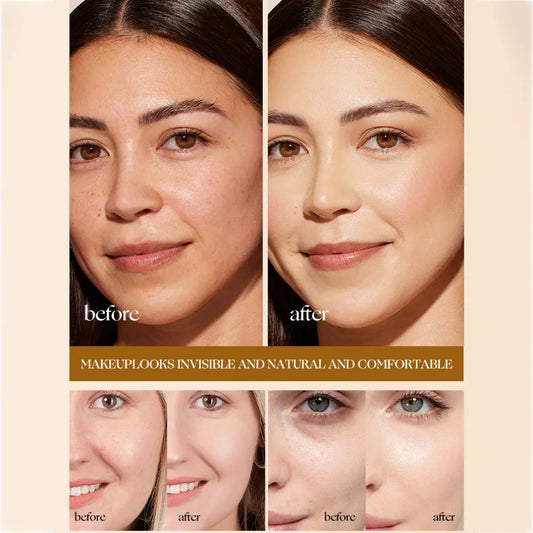 Liquid Foundation Naturally Covers Flaws Without Sticking Powder, Plain Face Cream, Transparent Foundation, Conceals Blemishes