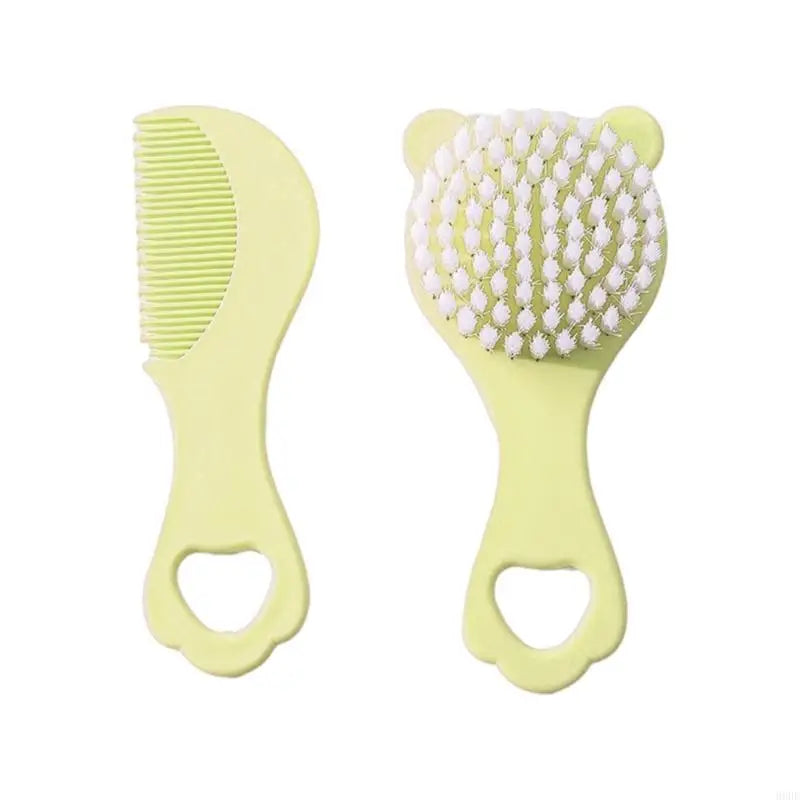 2Pcs Infant Comb and Brush for Newborns Daily Grooming and Travel Use 69HE