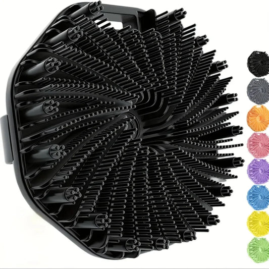 1pc Soft Silicone Exfoliating Brush Cleanser Manual Body Cleansing Scrubber Shower Gentle Massage Bath Brush Bathroom Accessorie