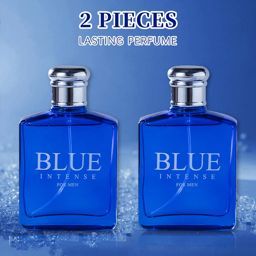 BLUE CHARM Eau de Parfum Spray 3.4 Ounce / 100 Ml Multi-Layered Fragrance Aromatic Fragrance for Men Men's EDP Perfumes Fruit