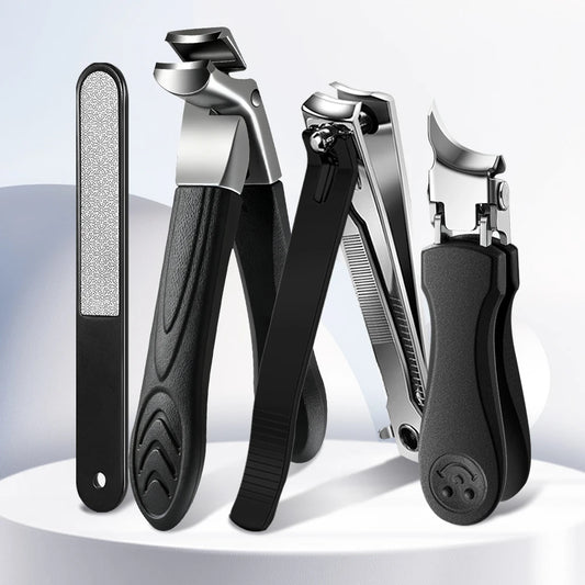 2/4Pcs/Set Nail Clippers Set Ingrown Toenail Thick Nail Clippers Set for Professional Pedicure Manicure Fingernail Tools