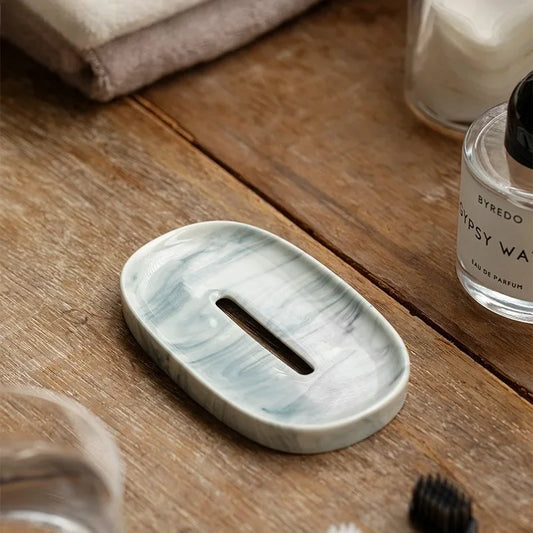 Simple Ceramic Soap Dish Creative Drain Soap Box Holder Nordic Home Hotel Toilet Soap Organizer Bathroom Accessories Holiday