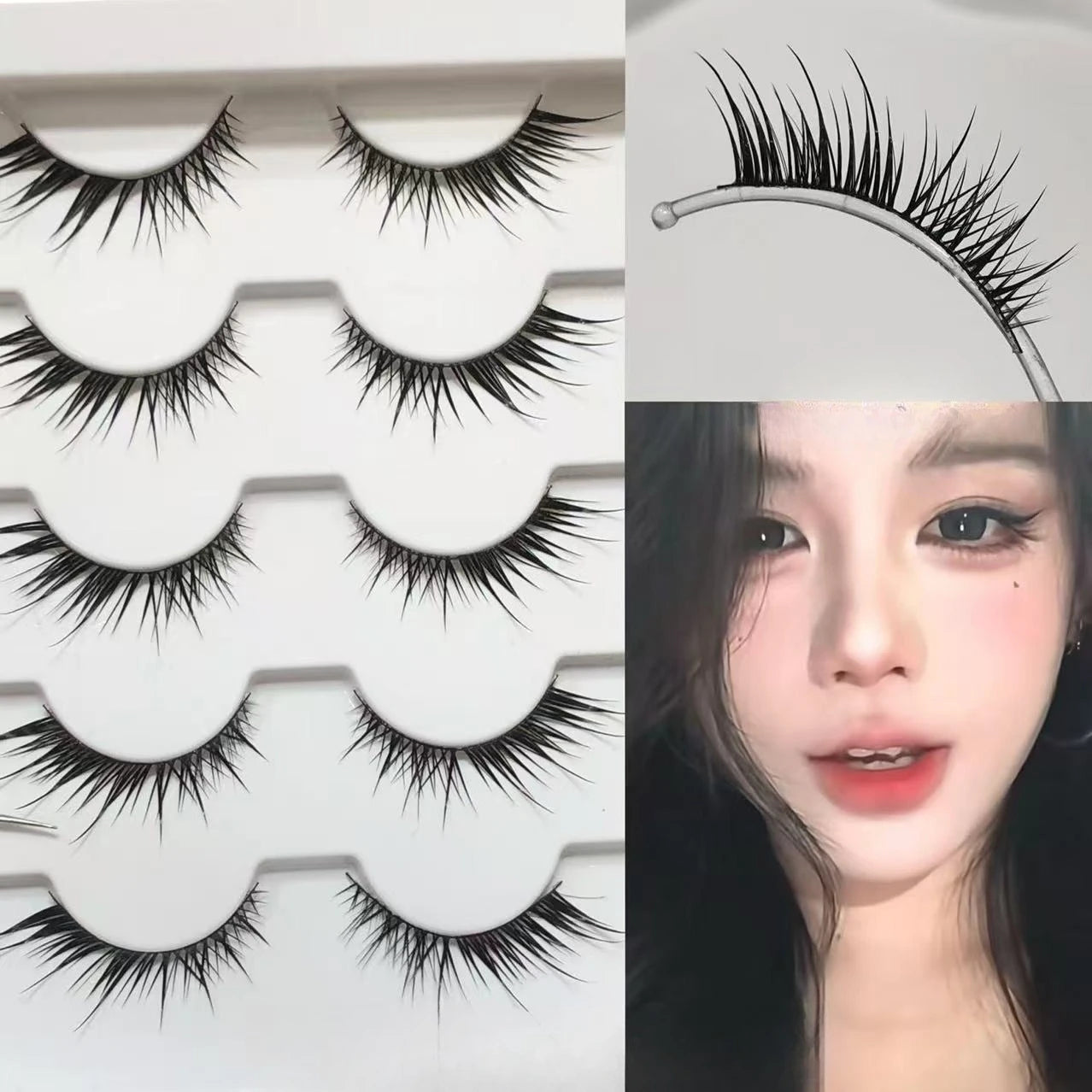 Fox Lash Clusters False Eyelashes Winged Lashes Clusters Manga Lashes Diagonal Flare Eyelashes Faux Cil Eye Lashes