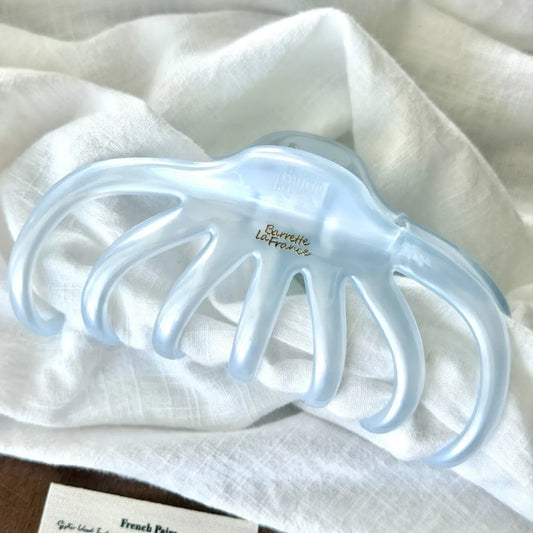 Korea Large Colorful Jelly Pumpkin Hair Claws Clip Women Elegant Big Hair Back Of Head Coiled Shark Ponytail Clip Accessories