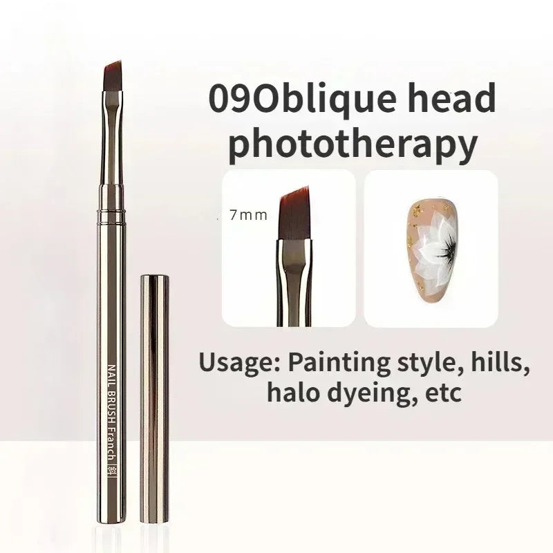Nails Art Liner Brushes Elongated Lines Striping Drawing Painting 6/9/12/15/18/25mm Nail Design Pen Professional Manicure Tool
