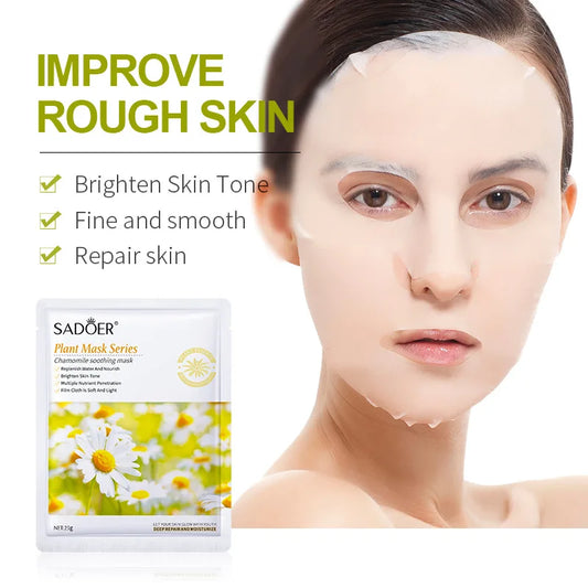 8pcs SADOER Fruits Face Mask Beauty Facial skincare Masks Moisturizing Firming Hydrating Facial Mask Face Care Korean Cosmetics