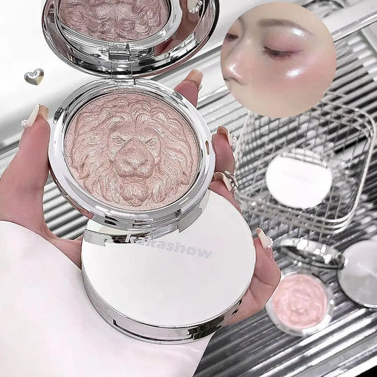 Moonlight White Highlighter Palette Shimmer Diamond Brighten Contour Natural Long-lasting Daily Face Makeup Cosmetics