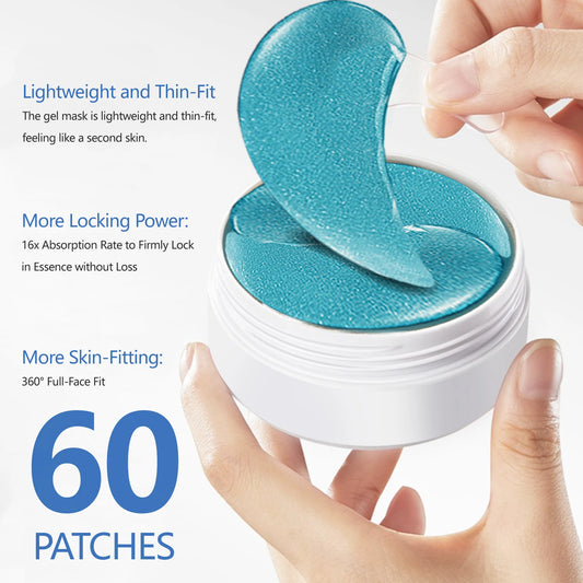 Hyaluronic Acid Eye Mask Moisturizes Skin To Make Wrinklesless Noticeable 60pCS/Box Nourishing Eyes Gel Patches For Women
