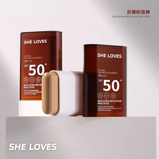 Sun Ultra Reflective Face Stick Sunscreen Foundation Lightweight Natural Longlasting Matte Eraser High Full Coverage Face Makeup