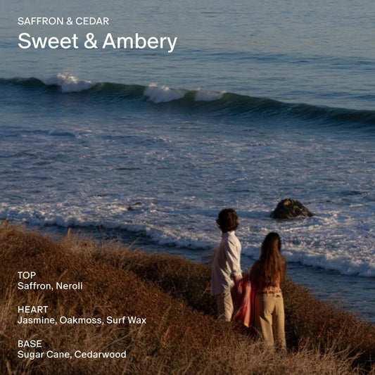 Salt & Stone Body Mist Saffron Cedar Scent Skincare Infused Perfume Hair Body Spray for Women and Men