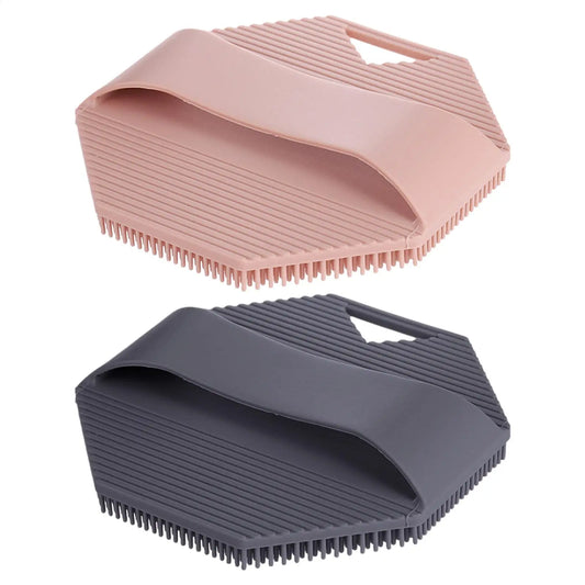 1PC Silicone Body Scrubber Bath Shower Bath Brush for Body Massager Bast Exfoliating Silicone Bathing Scrubber Body Brush