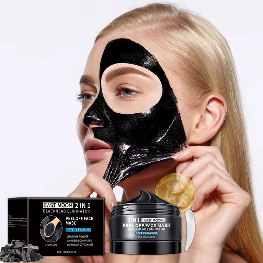 Bamboo Charcoal Blackhead Remover Mask Purifying Shrink Pore Deep Cleansing Oil Control Exfoliator Peel Mud Mask Skin Care