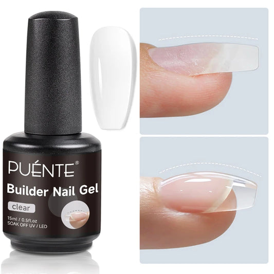 15ML 4 in 1 Builder Nail Gel For Quick Extension Nail Reinforcement Construction UV Gel Polish Semi-permanent Nail Art Varnish