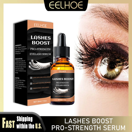 EELHOE Eyelash Enhancing Serum Natural Ingredients Nourishing Lengthening Lashes Eyebrow Natural Curling Fuller Thicker Makeup