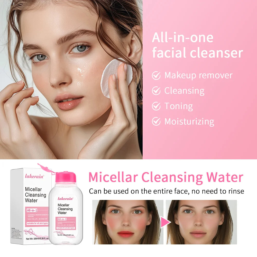 100ml Garnier Micellar Water Hydrating Facial Cleanser Deep Makeup Remover Cleaning Water Refresh Hydrate Cleansing Skin
