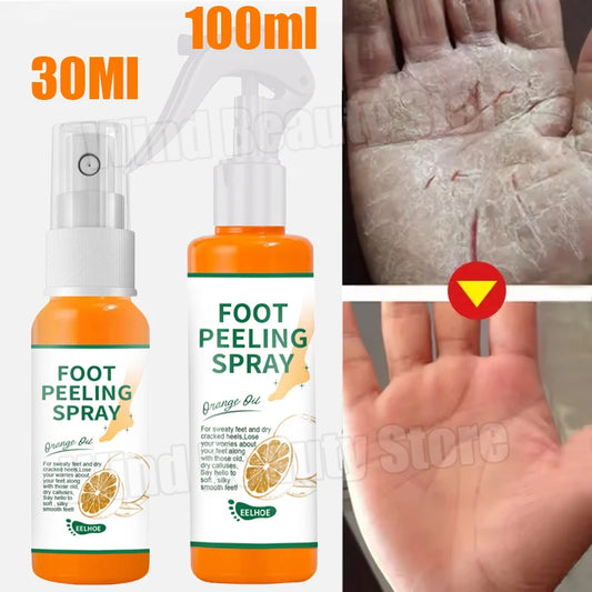 Herbal Anti Crack Foot Cream Spray Heel Cracking Repair Products Exfoliation Dead Skin Removal Softening Moisturize Smooth Care
