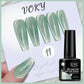 VOKY 7ML Crystal Stone Cat Eye Gel Nail Polish UV/LED Shiny Wide Cat Eye Gel, Classic Holographic Glitter Milky Way Color UV Gel