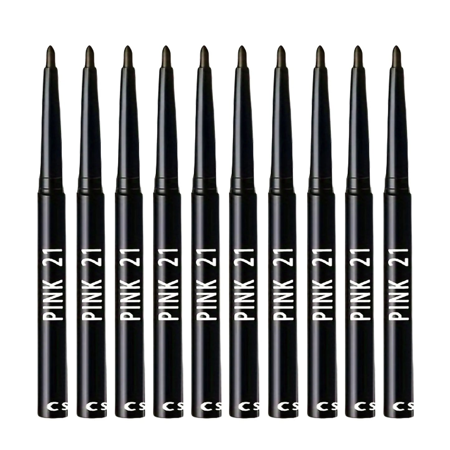 10Pcs Long-Lasting Black Eyeliner Pencils -Waterproof, Sweatproof and Smudge-Proof with Easy Twist  Eyeliner Pencils