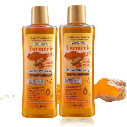 200ml Turmeric Oil Essential Oil Ginger Deep Hydration Moisturizer Nourishing Smoothing Face Serum Oil Moisturizer Skin Care
