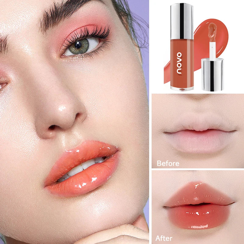 Mirror Glossy Lip Gloss Moisturizing And Long-Lasting Non-Stick Cup Lipstick, Rich Color, Blush, Brightening And Plumping,