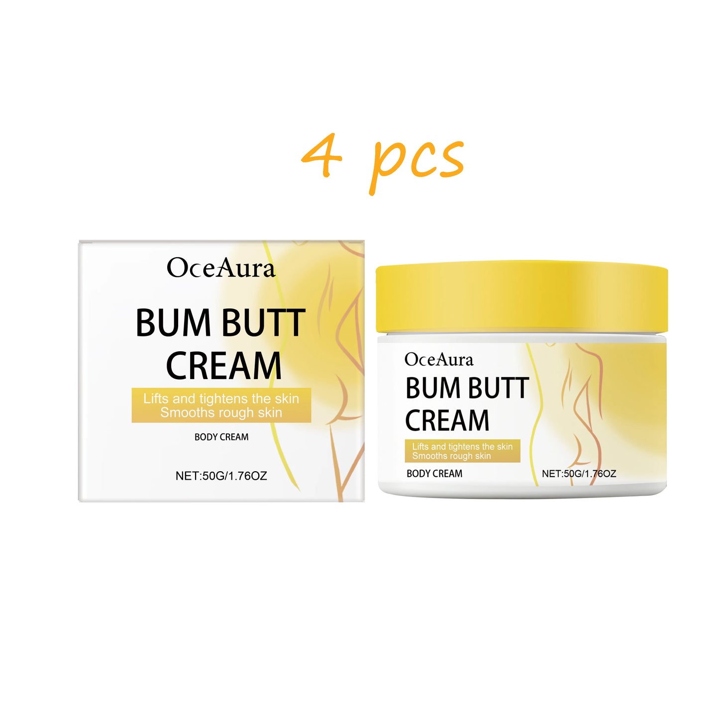 Oceaura Butt Care Cream Moisturizing Skin Reduce Dryness Enhance Smoothness Lifting Tighten Improve Skin Texture Shaping Cream