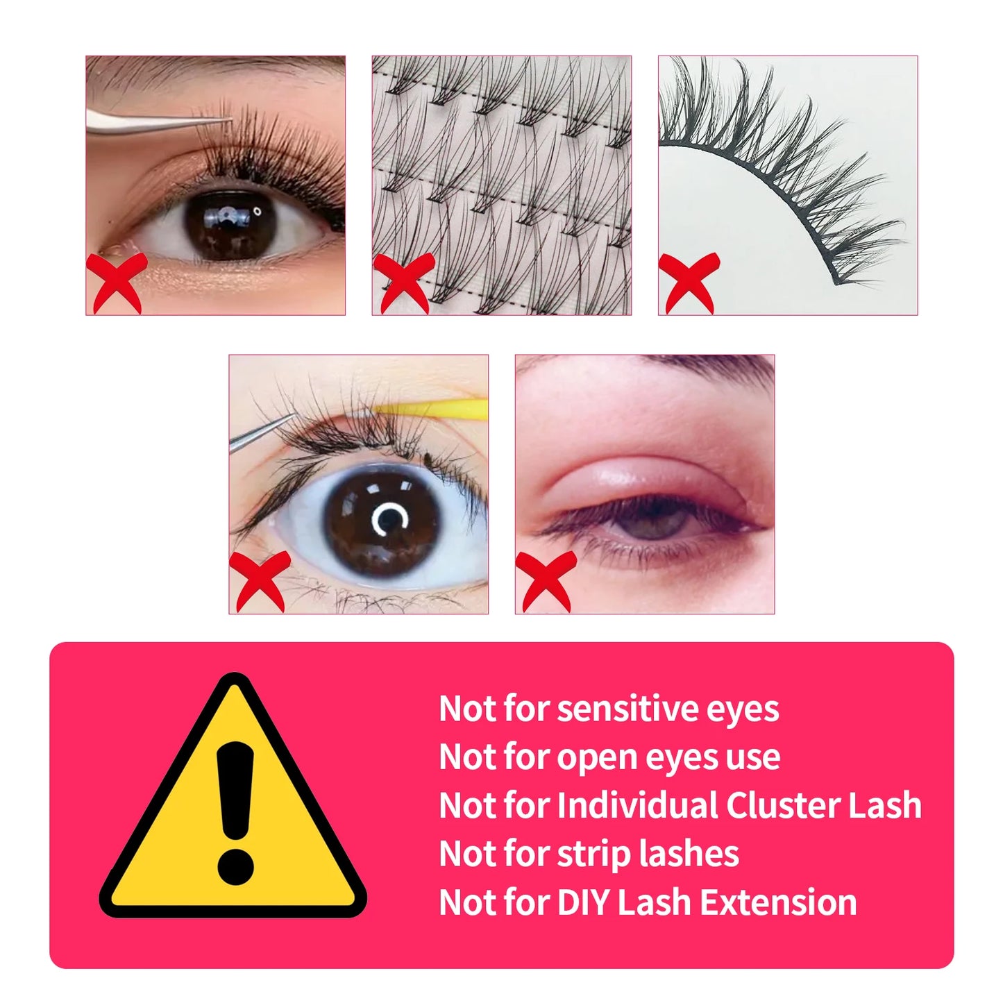 VEYES INC Eyelash Extension Glue 0.5-1 Sec Drying (0.17fl.oz / 5ml) Up to 8 Weeks Retention Adhesive Salon Use for Lash  Tech