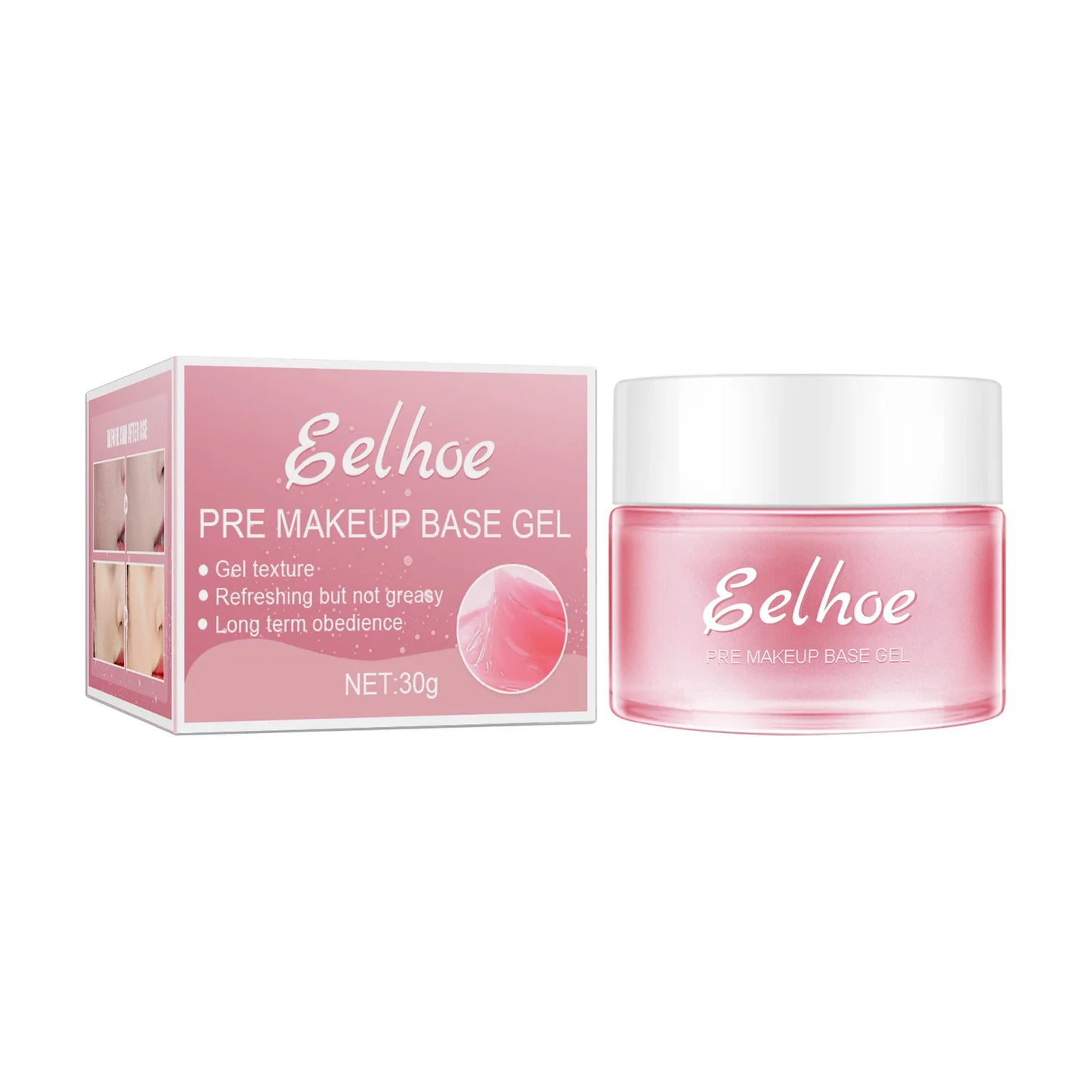 Primer Makeup Base Gel Invisible Pores Shrink Oil Control Brighten Skin Tone Deep Moisturizing Isolation Face Makeup Primer 30g