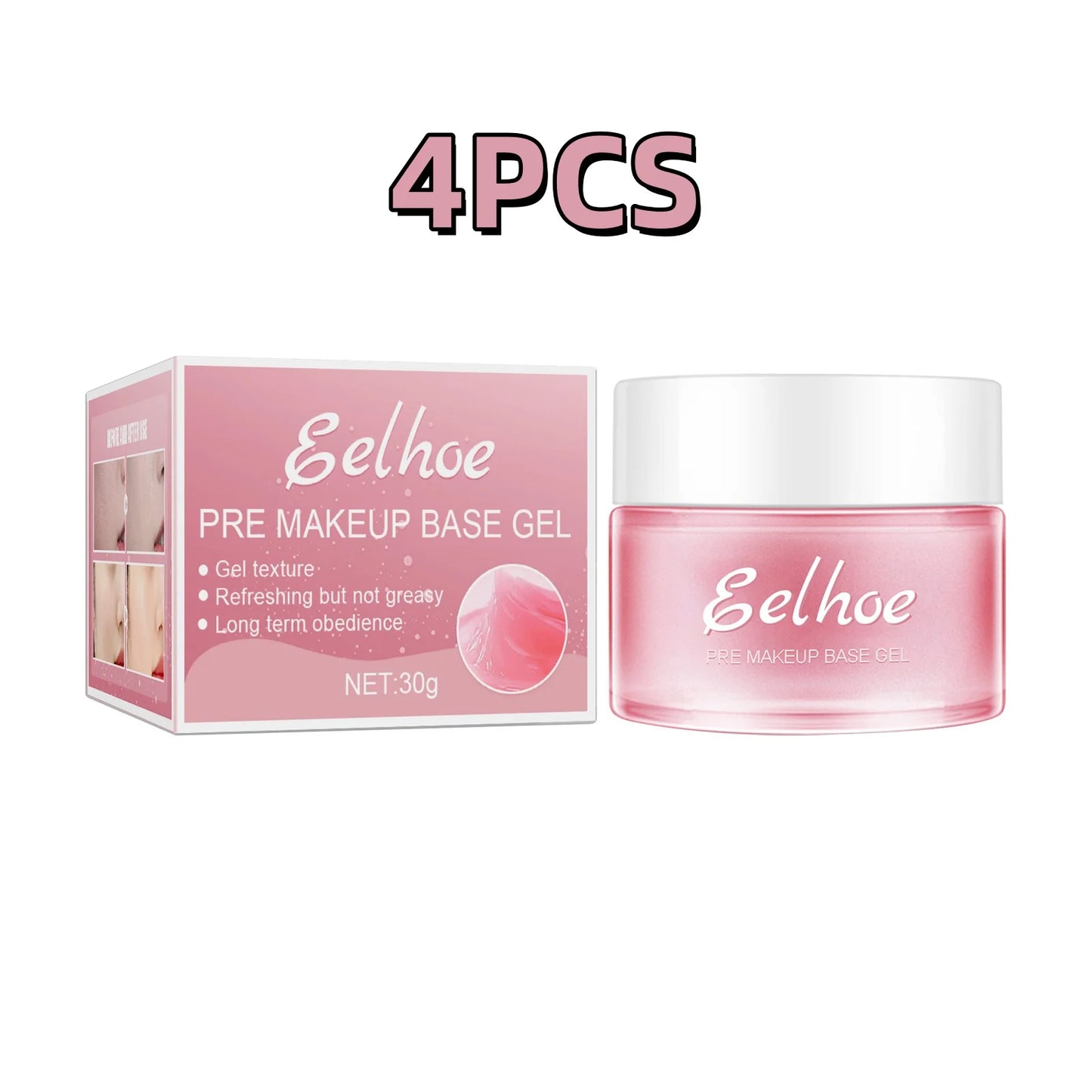Primer Makeup Base Gel Invisible Pores Shrink Oil Control Brighten Skin Tone Deep Moisturizing Isolation Face Makeup Primer 30g
