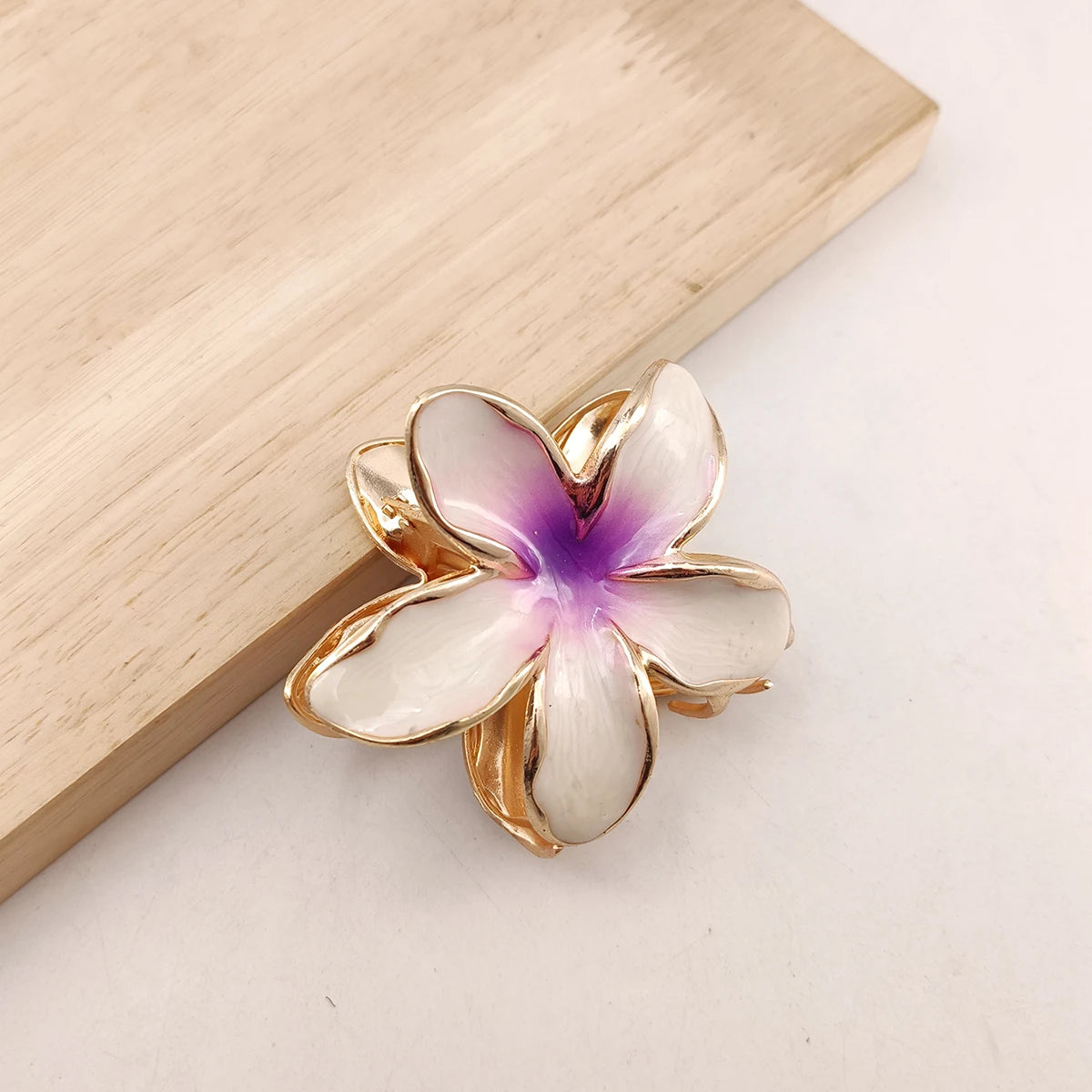 3/6 Pcs Alloy Flower Hair Claw Clips for Women Beach Holiday Hair Claw Stylish Shopping Headwear Female Hair Accessory