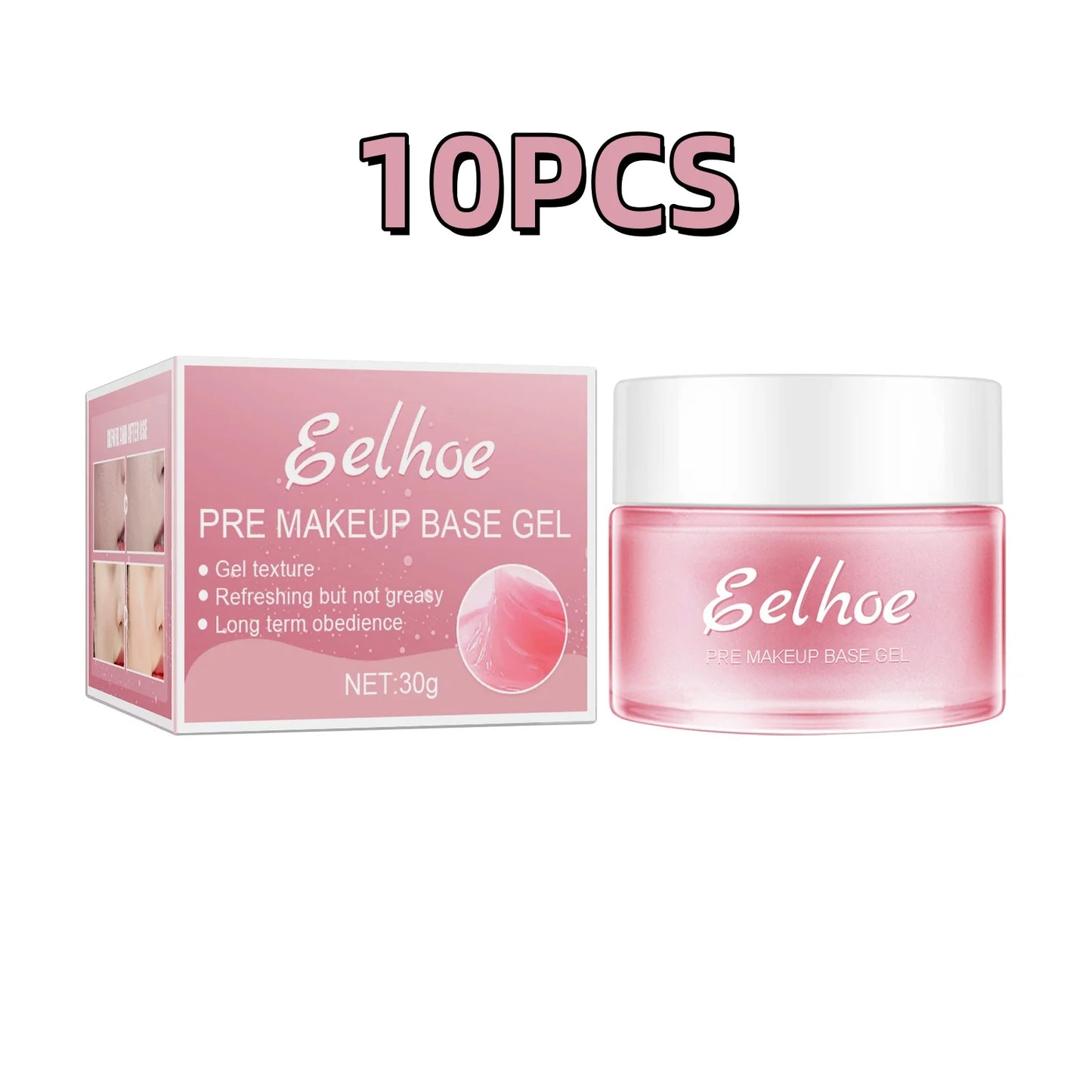 Primer Makeup Base Gel Invisible Pores Shrink Oil Control Brighten Skin Tone Deep Moisturizing Isolation Face Makeup Primer 30g
